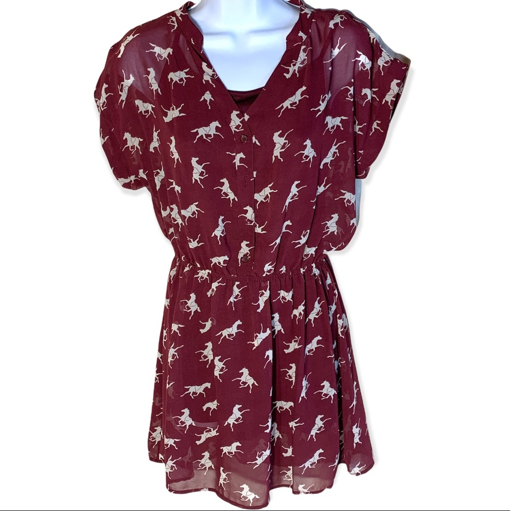 Mimi Chica horse pattern dress - Small